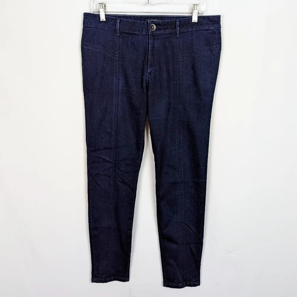 Banana Republic Front Middle Seam Denim Indigo Jean Leggings mid Rise Skinny 31